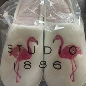 Studio Women's Pink Flamingo Slippers